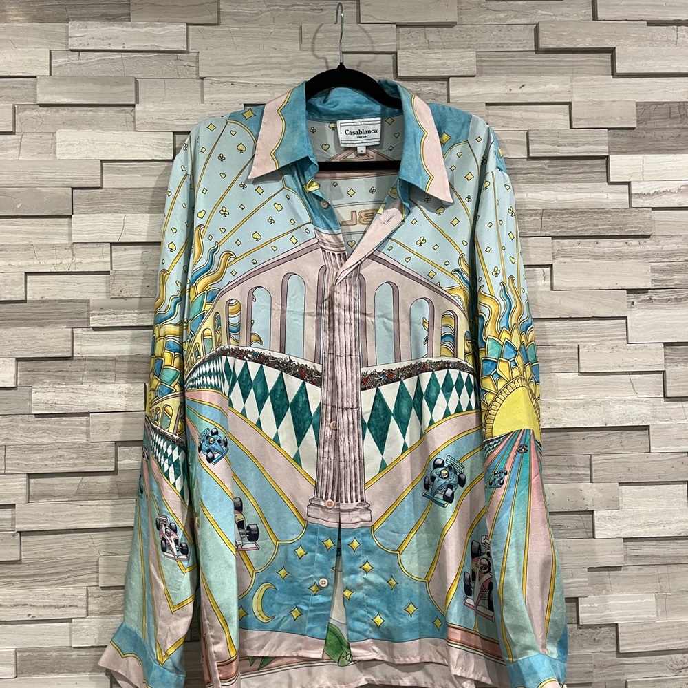 100% silk Casablanca F1 top
